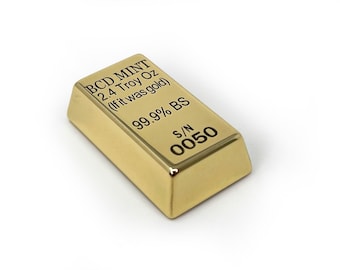 Kit de pulido de oro falso / Réplica de barra de oro con compuesto de pulido y paño de pulido / Juguete inquieto único para adultos / Regalo de emprendedor