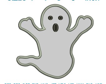 Halloween Ghost applique embroidery design, Halloween Ghost embroidery machine, embroidery ghost, embroidery Halloween L7