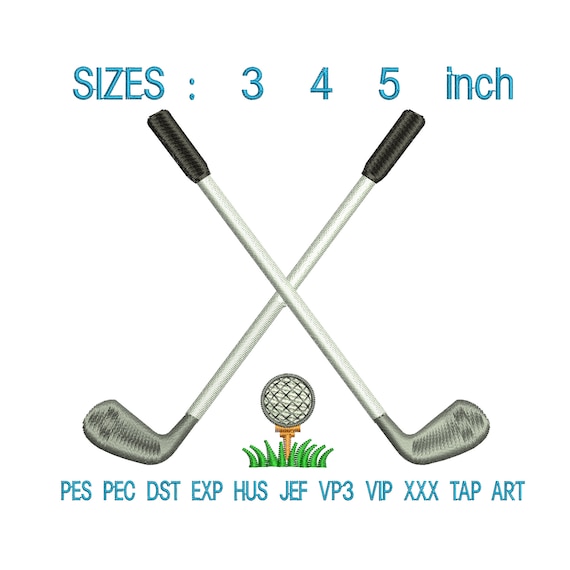 Golf Embroidery Design Golf Ball Embroidery Designs Etsy