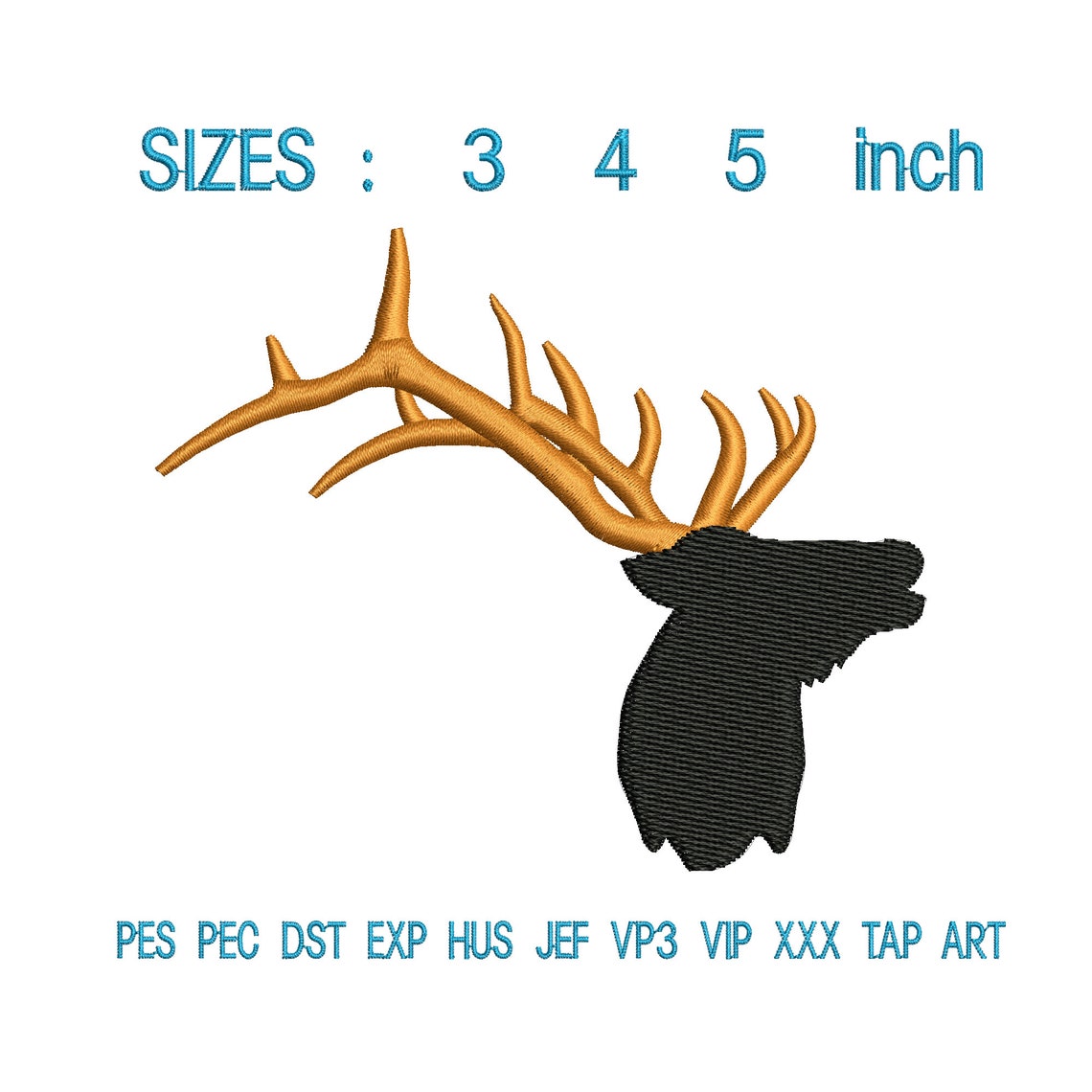 Elk embroidery design deer embroidery design embroidery elk  etsy Elk embroidery design deer embroidery design embroidery elk  etsy