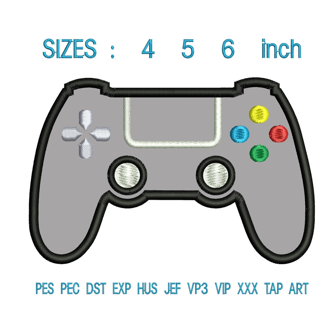 Video game applique embroidery design Video game embroidery Etsy