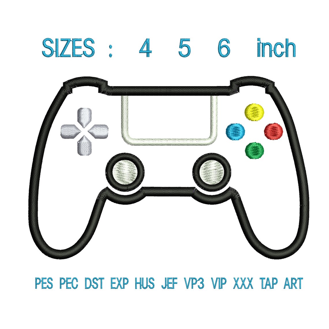 Video Game Applique Embroidery Design Video Game Embroidery Etsy