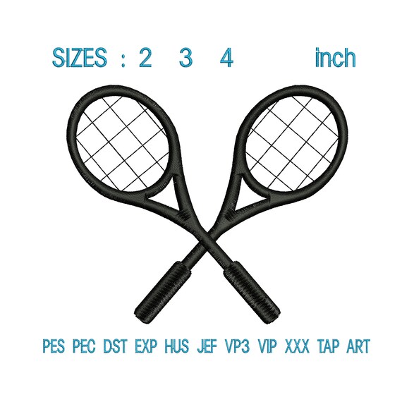 Tennis Embroidery Design Tennis Embroidery Designs Etsy