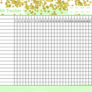 Habit Tracker Printable, Habit Tracking, Habit Printable, Daily Habit Tracker, Monthly Habit Tracker, Habit Tracker PDF