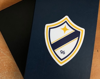 Minimalist LA Soccer Logo Die Cut Vinyl Sticker