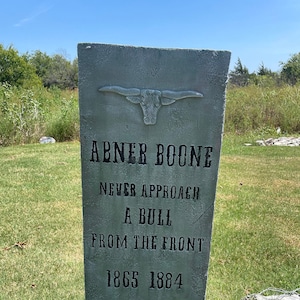 ABNER BOONE medium tombstone