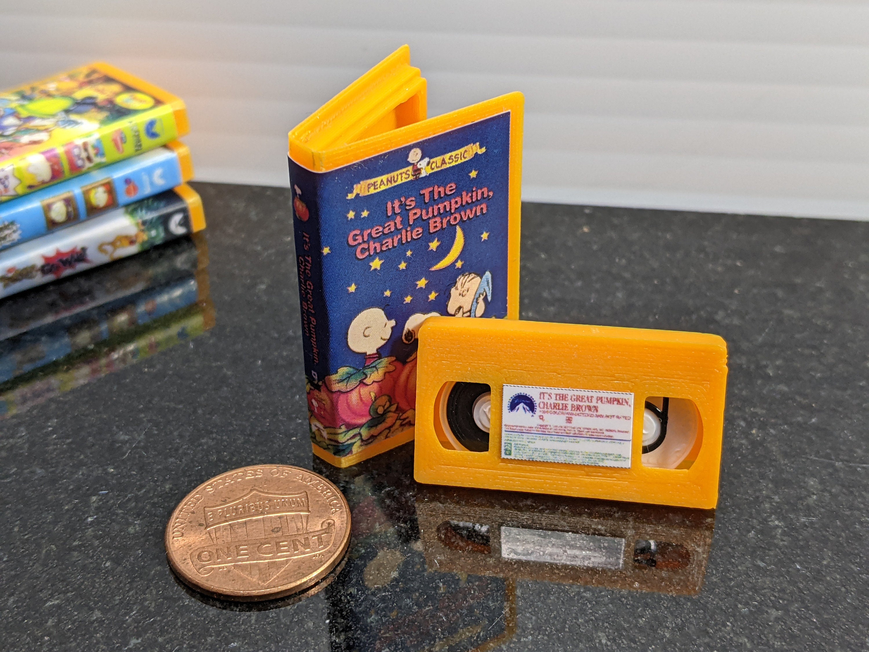 Miniature Orange VHS Tapes 1/6 Scale and 1/12 Scale Etsy