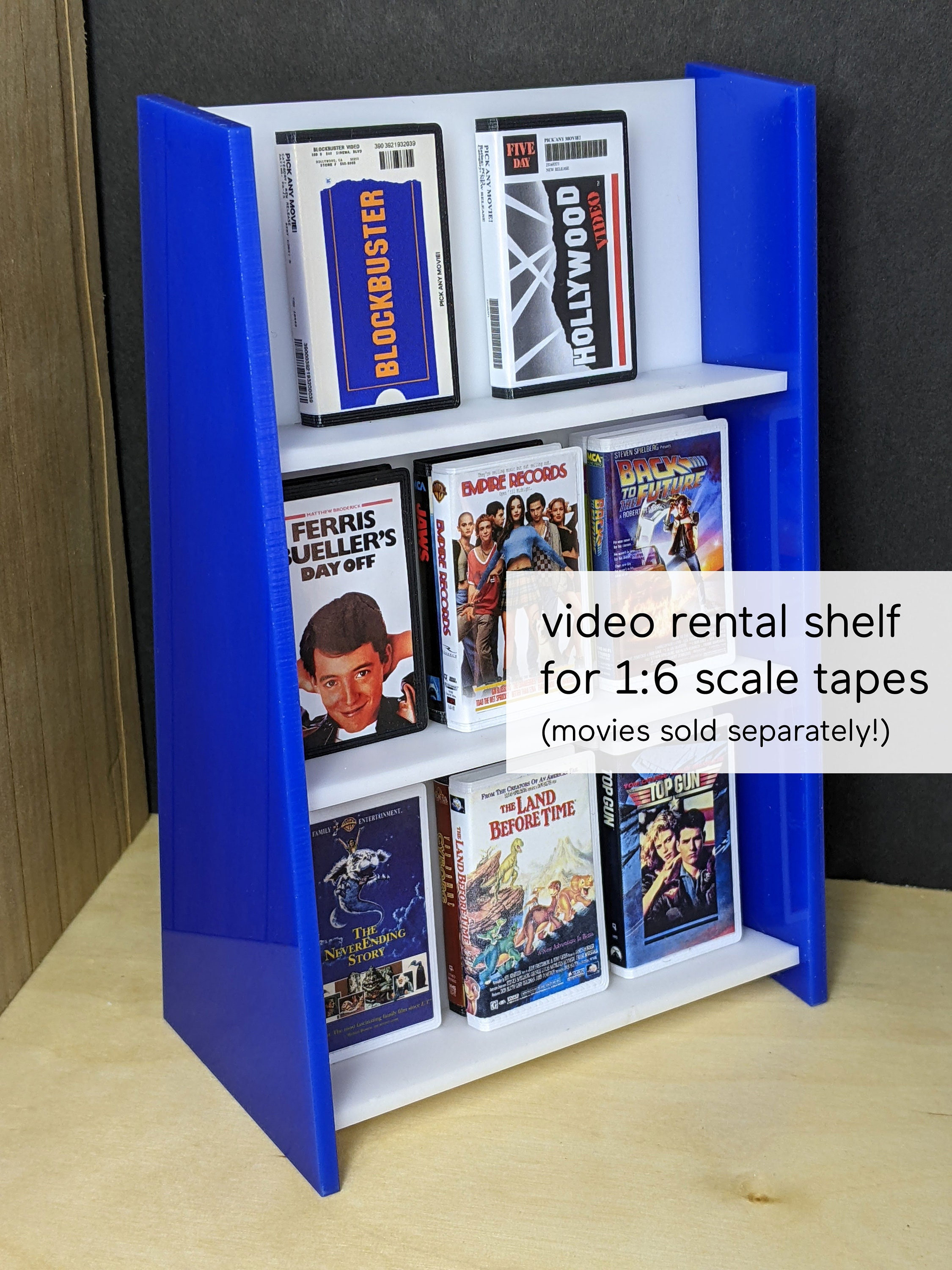 Vhs display shelf deals
