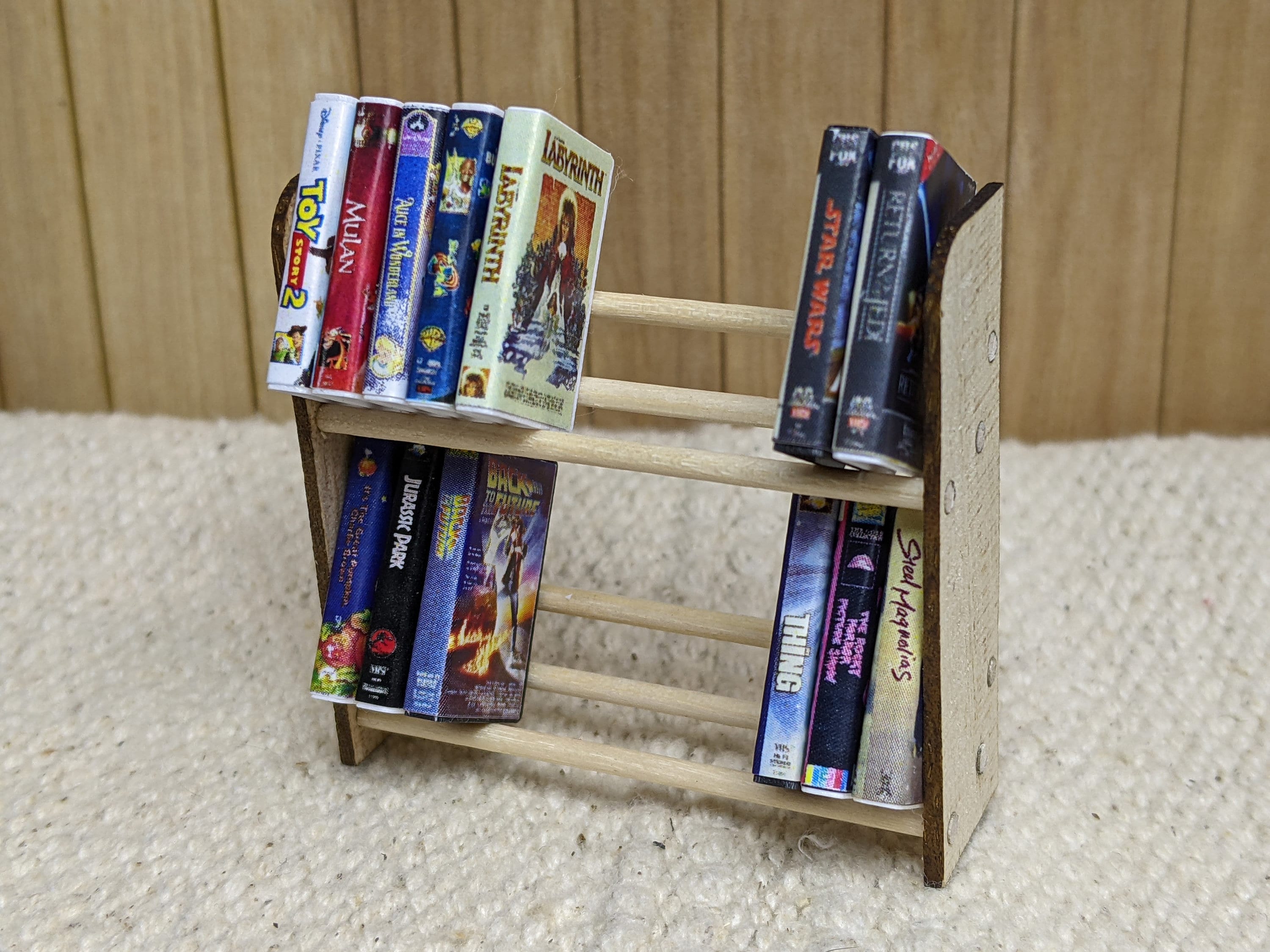 Mini 1:6 VHS (K-Z Titles) Tapes Choose the Movie! Retro