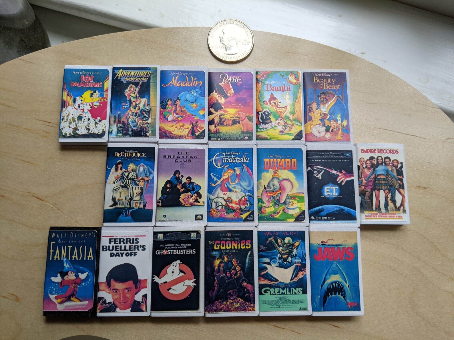Mini VHS tapes in 16 scale choose the movie Retro Etsy