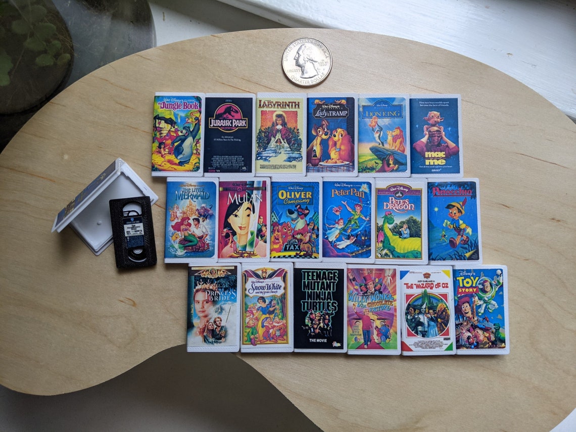 Mini VHS tapes in 16 scale choose the movie Retro Etsy