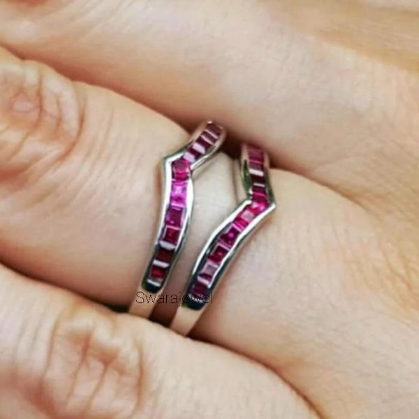 Lab Created Diamond Ring Enhancers Etsy