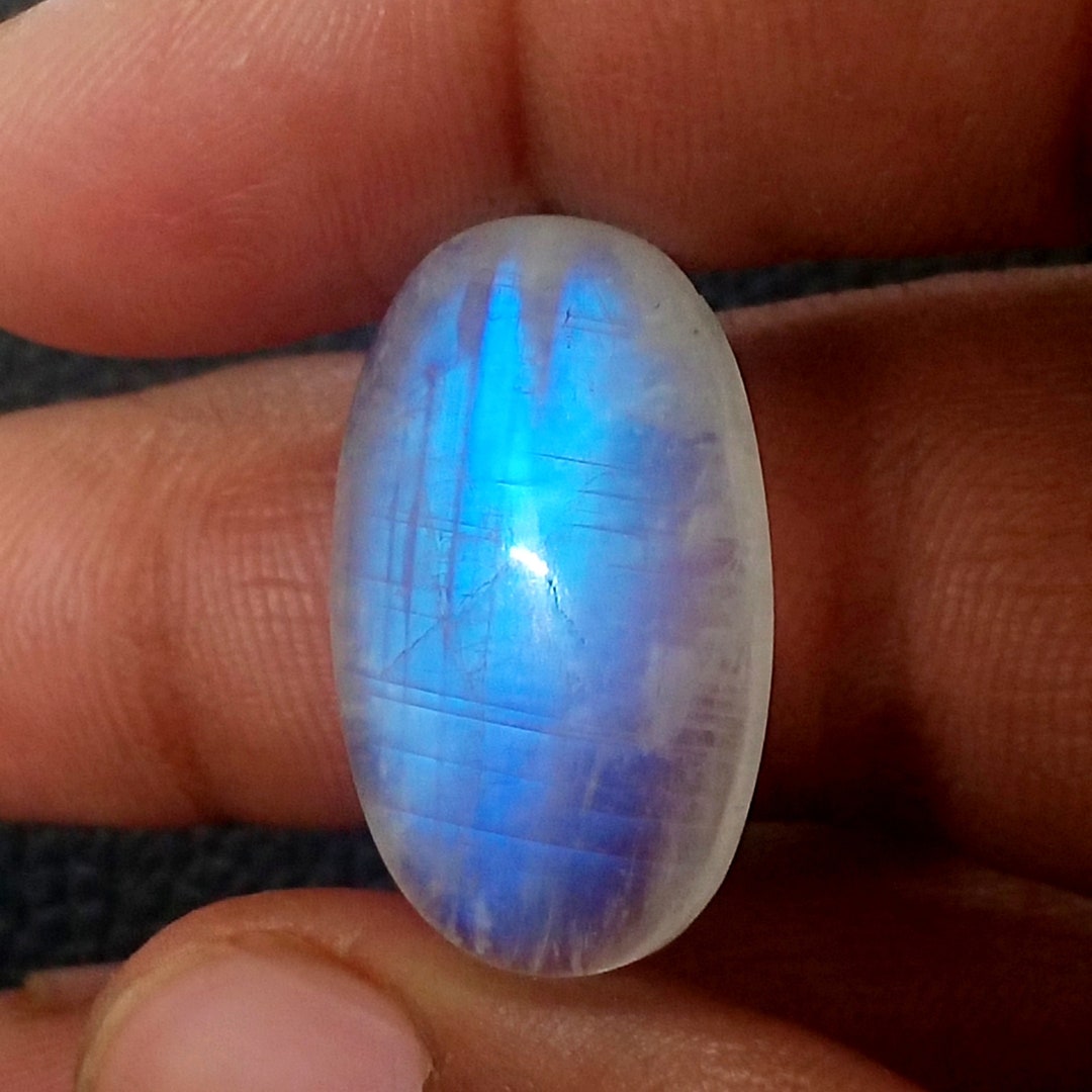 Naturel Arc en Ciel Lune Ovale Cabochon Perdre Pierre Précieuse Lot 27