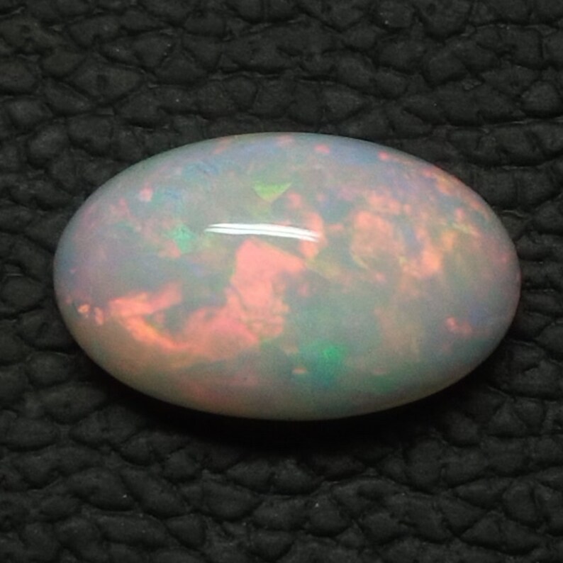10.6 Cts Ethiopian Opal Cabochon Multi Fire Opal Natural Ethiopian loose Stone Welo Fire Opal Oval Shape Opal Cabochon 19x11x10 MM \u2013 AMI270