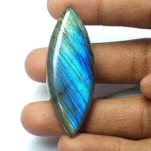58.5 Cts, Blue Labradorite Marquise Cabochon, Top Quality Blue Flashy, Natural Blue Fire Labradorite, Loose Gemstone, Jewelry Making