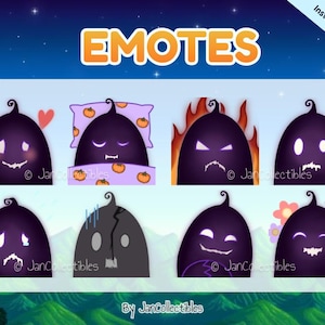 Krobus Stardew Valley Emotes Set (8) | Twitch | Discord | YouTube | Streaming | Cute Cozy Gaming Emote Pack