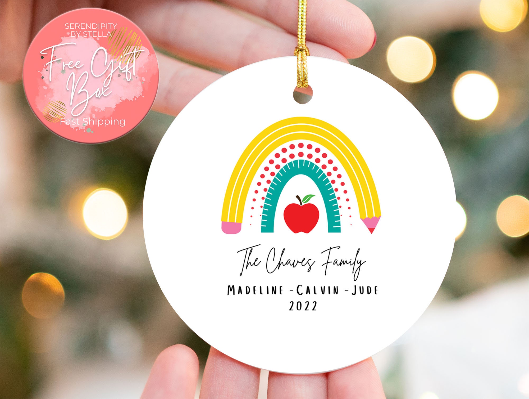 Teacher Christmas Ornament, Teacher Christmas Gifts