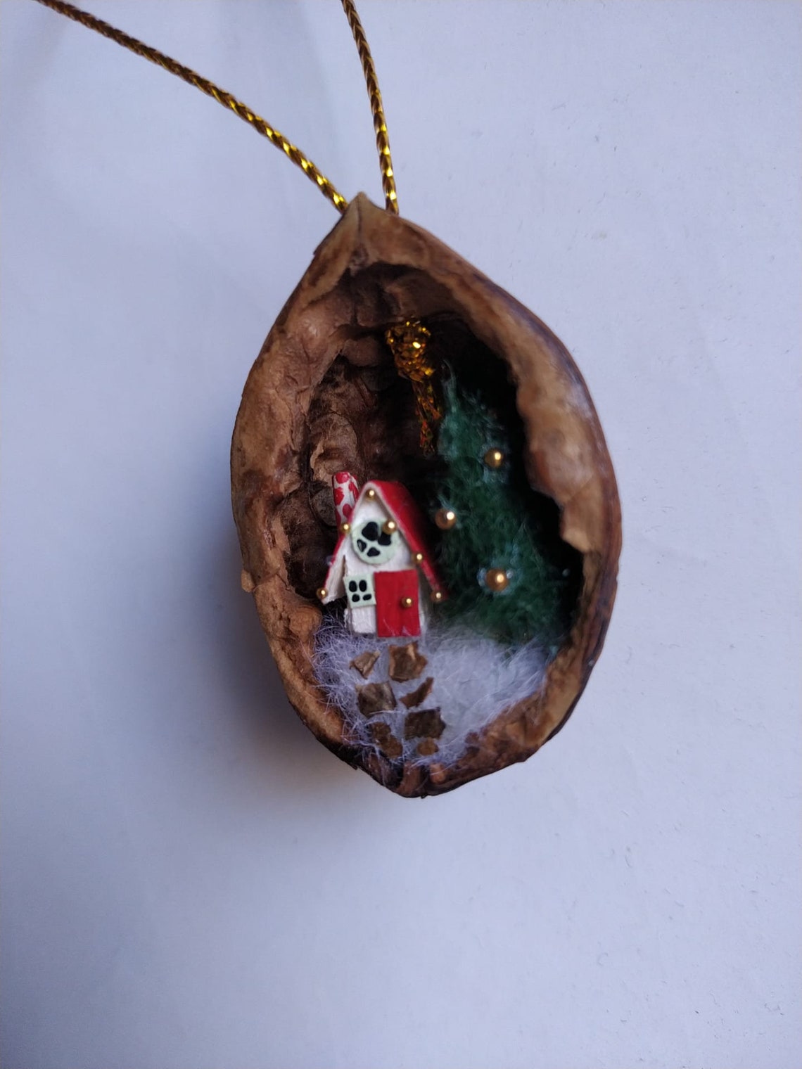 Walnut Shell Christmas Ornaments - Etsy