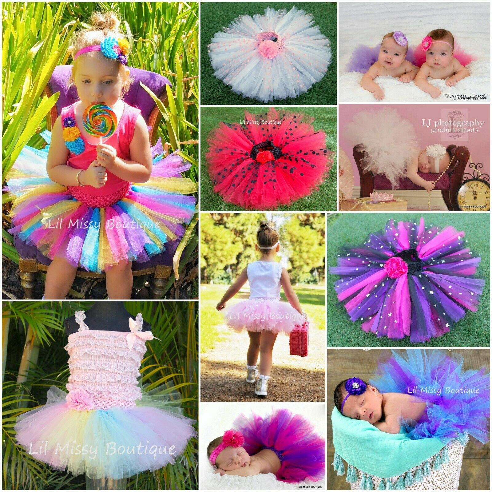 TUTU SKIRT Hand Made Newborn - 5 years Ballet Fairy Princess Cake Smash 1st Birthday Ballet Photo Shoot Fluffy Wiggles