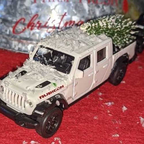 Jeep Gladiator Rubicon With Tree Christmas Tree Ornament Jeep Etsy
