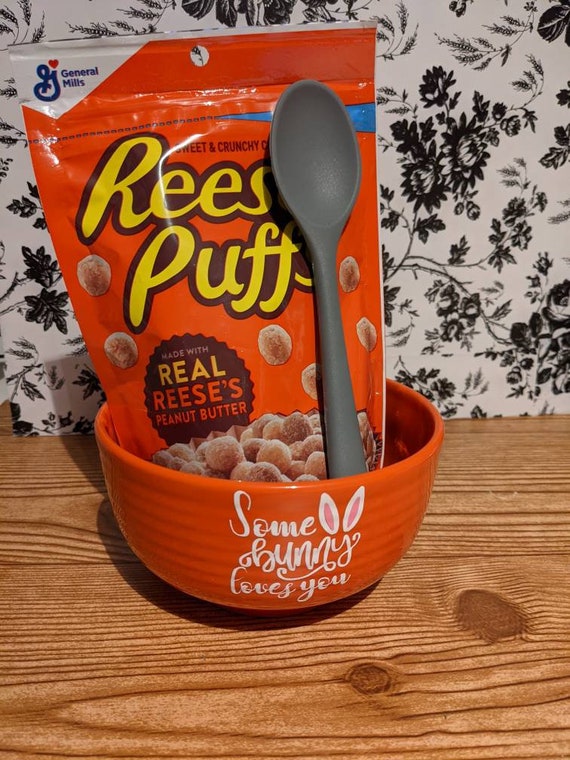 Customizable Easter Cereal Bowl With Spoon and Cereal Etsy