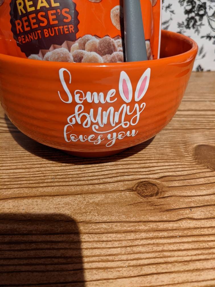Customizable Easter Cereal Bowl With Spoon and Cereal Etsy