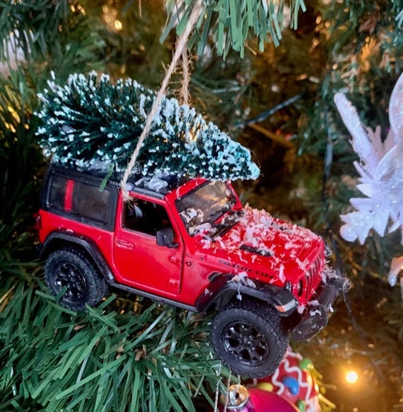 Jeep Wrangler JL HARDTOP With Tree Christmas Ornament - Etsy