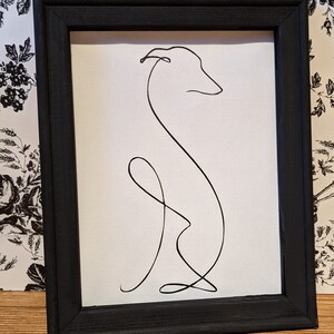 Kunst-Karte Mit Greyhound Aquarell-Motiv – Blanko Innen, 17,5x12,5 Cm, Für Hundeliebhaber