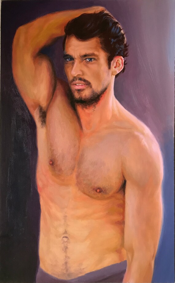 Nude model boy Male student