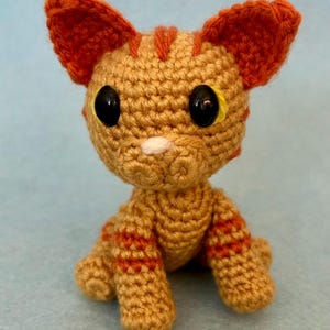 Crochet Tabby Cat, Amigurumi Cat pattern, Amigurumi Ginger Tabby Cat, Cat lover, crochet cat pattern