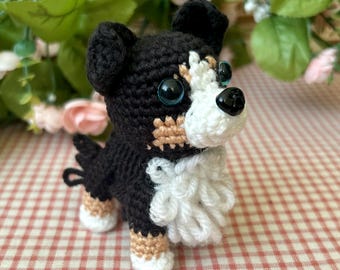 Crochet Australian Shepherd Dog Pattern, Amigurumi Aussie (Two Patterns)