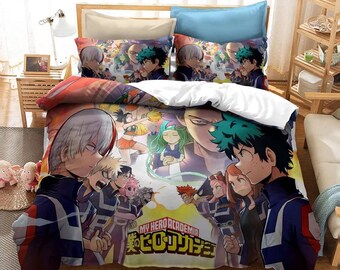 picture My Hero Academia Bedding Twin academia bedding set etsy