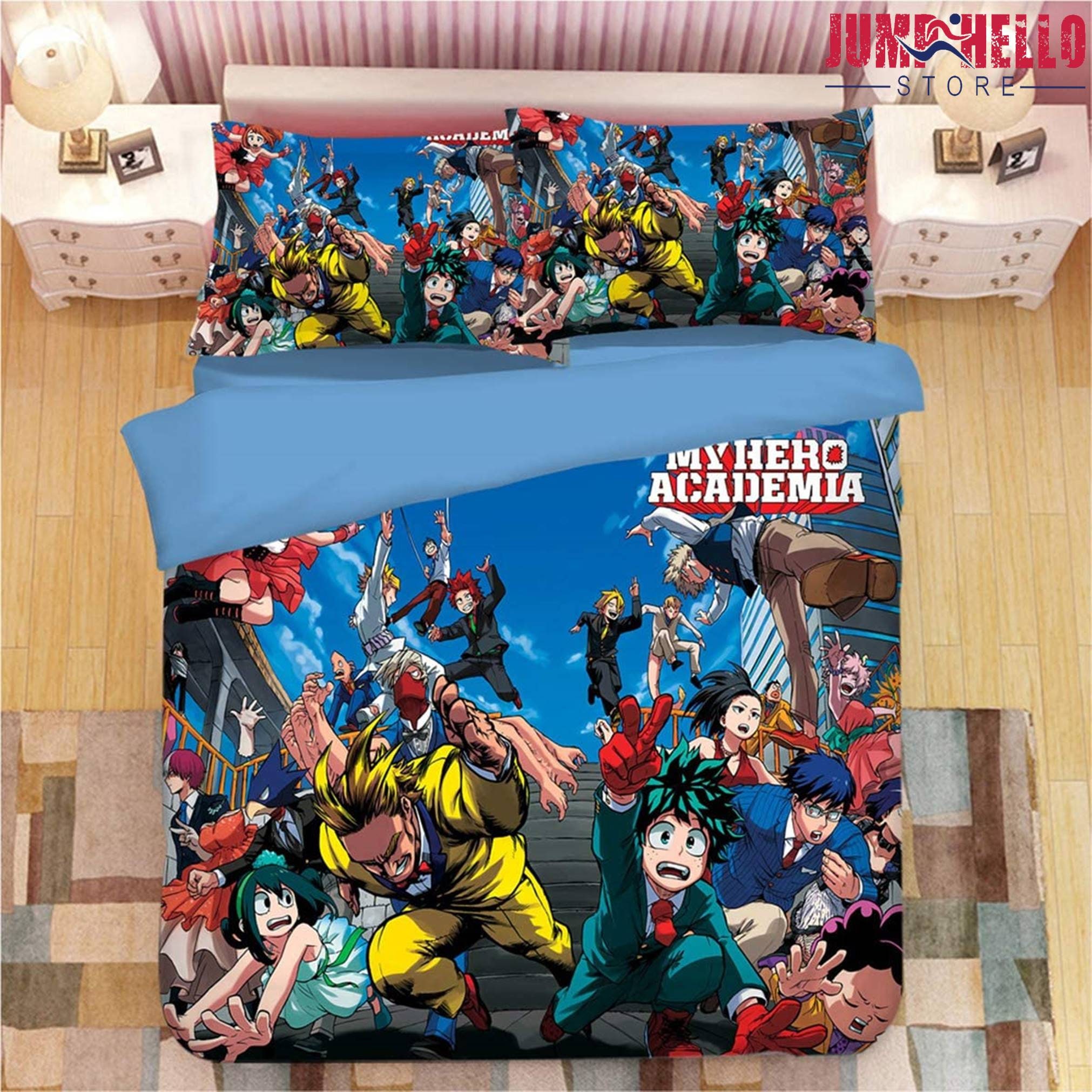 My Hero Academia 11 Bedding Sheet Flat Sheets Bed Sheet Etsy
