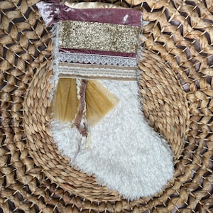 All That Glitters OOAK Christmas Stocking