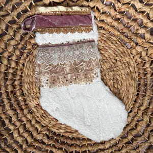 Boho One of a Kind Christmas Stocking