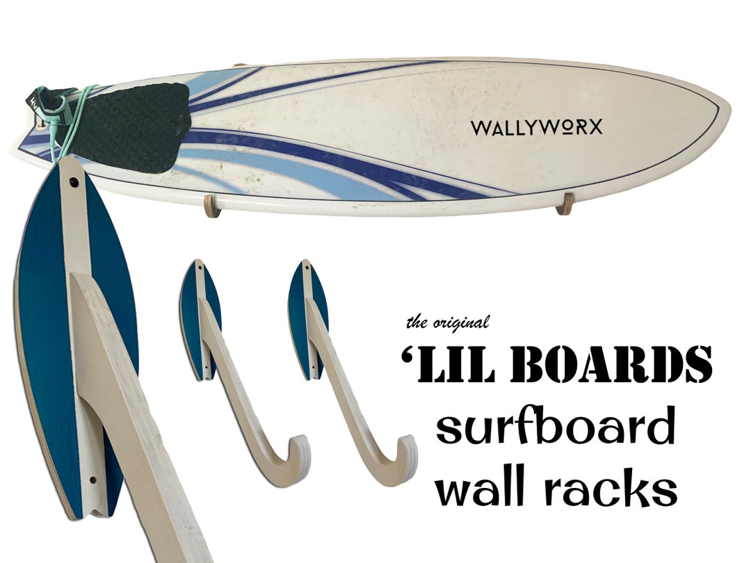 Wall Mounted Surfboard Racks for Both Short and Longboard Custom Colors Available Etsy