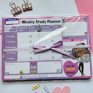 homework planner, with subjects, studying, weekly planner, 5 day planner,  organizer, study planner, primary, secondary, school, resources