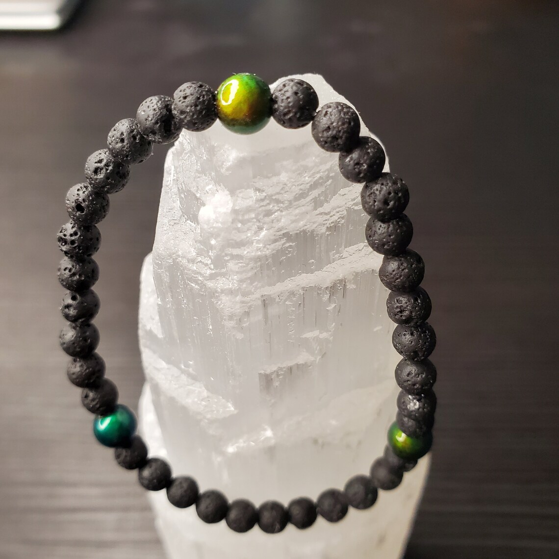 Psychedelic Rainbow Mood Bracelet Color Changing Bracelet Etsy