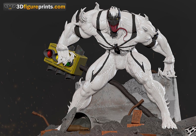 Anti Venom 3d printed and painted