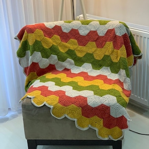 Chevron Blanket, Chevron Afghan, Crochet Blanket, Chevron Bedding, Crochet Afghan, Large Afghan, Bedding Custom Blanket