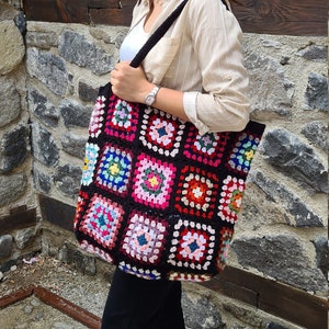 Crochet Tote Bag XXL Size, Extra Large Tote Bag, Afghan Crochet Bag