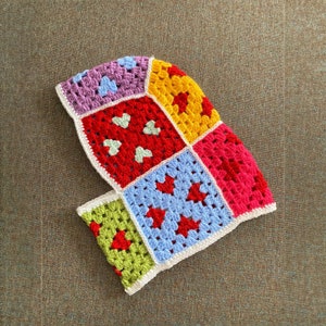 Pasamontañas de punto Love Heart, pasamontañas de ganchillo de amor, pasamontañas de punto, pasamontañas de la plaza de la abuela, pasamontañas unisex, regalo de pasamontañas de Navidad
