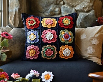 ABAKUHAUS Federa Per Cuscino 90x40 Cm - Fiore, Petali, Modello Floreale, Verde Oliva/Giallo/Bianco, Impermeabile - 2