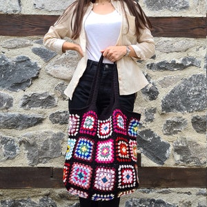 Crochet Tote Bag XXL Size, Extra Large Tote Bag, Afghan Crochet Bag