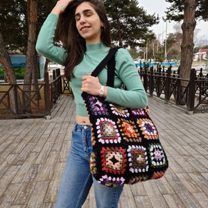 Crochet Tote Bag XXL Size, Extra Large Tote Bag, Afghan Crochet Bag