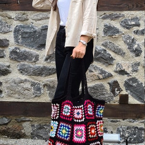 Crochet Tote Bag XXL Size, Extra Large Tote Bag, Afghan Crochet Bag