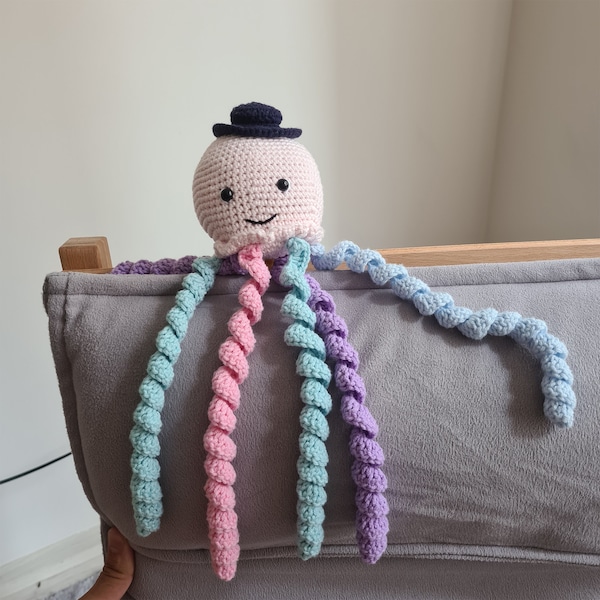 Crochet Octopus for Preemies, Soft baby toys Octopus, Knitted baby octopus, Baby Shower gift ideas, newborn gift, colorful dolls