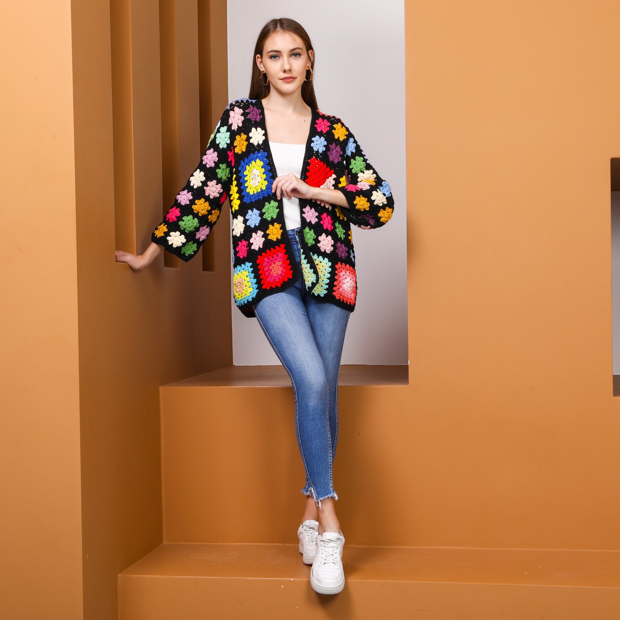 激レアヴィンテージ ノーザン・アイルズ 総柄ハンドメイドパッチワーク