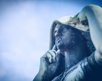 Beautiful Print of Guardian Angel Wall Art, Elmwood Cemetery, Memphis, Multiple Print Sizes Available