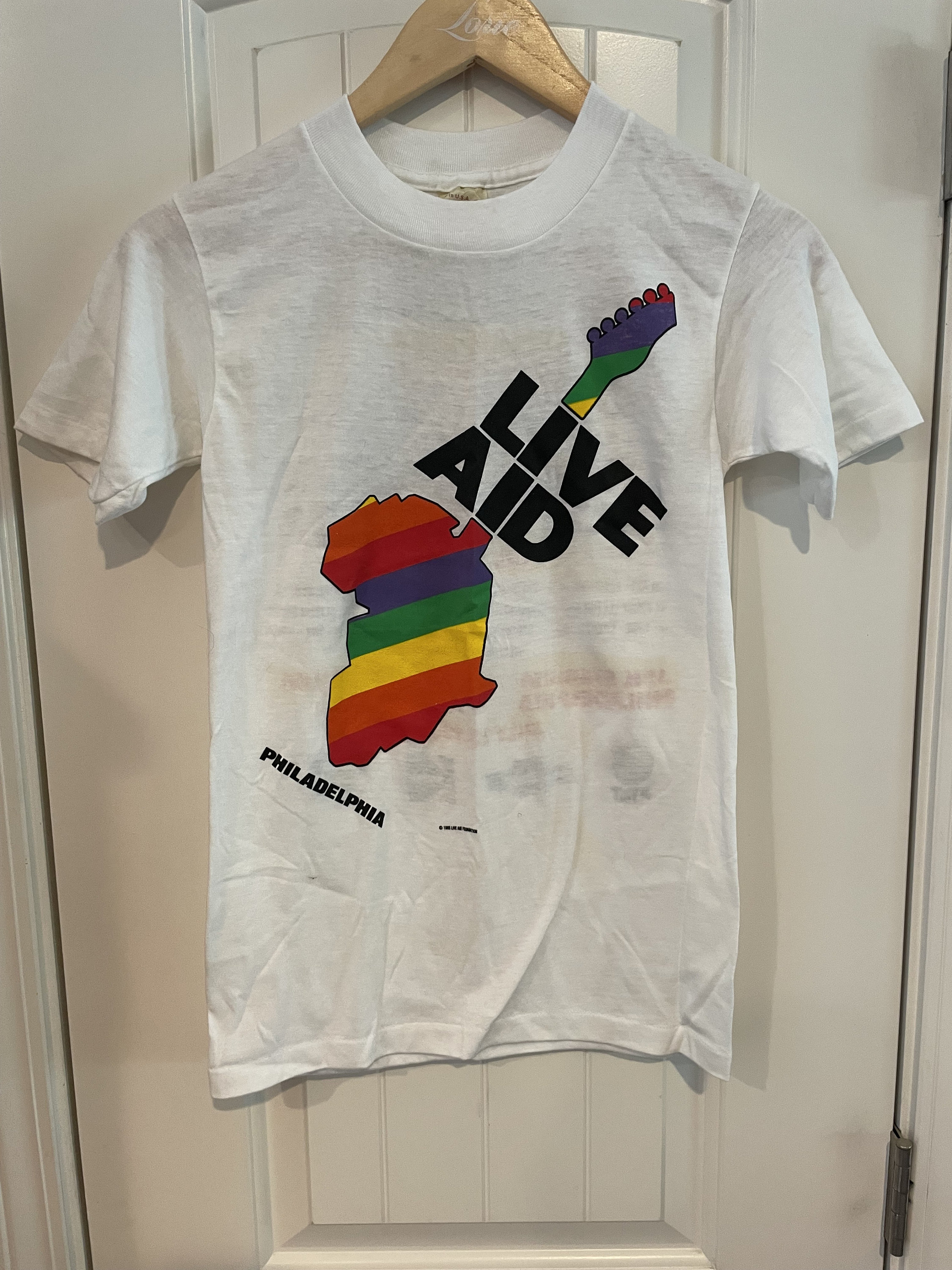 Clothing Live Aid Vintage T Shirt Vintage Authentic Live Aid T